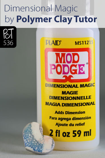 Mod Podge Dimensional Magic on Polymer Clay Vid-536