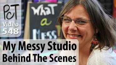 My Messy Studio Behind The Scenes Vid-548