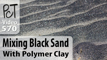 Mixing Black Sand With Polymer Clay Vid-570