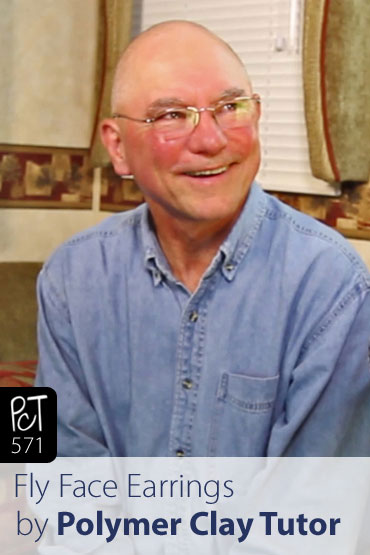 Fly Face Earrings Mark & Becky Mizell Vid-571