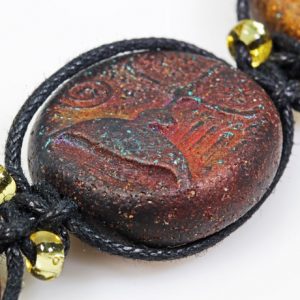 Faux Raku Bracelet Vol-78 Vid-587