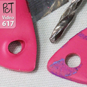Drilling Polymer Clay Raw vs Baked Vid-617