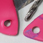 Drilling Polymer Clay Raw vs Baked Vid-617