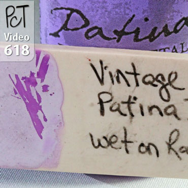 Testing Vintaj Ink On Polymer Clay Vid-618