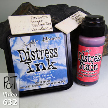 Distress Ink And Stain On Polymer Vid-632