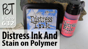 Distress Ink And Stain On Polymer Vid-632