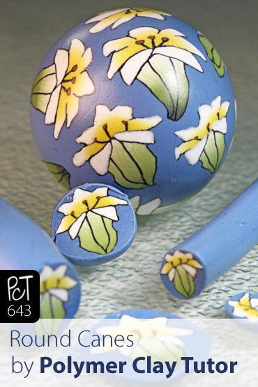 Round Canes On Round Beads Vid-643