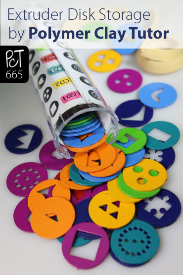 Polymer Clay Extruder Disk Storage Ideas Vid-665