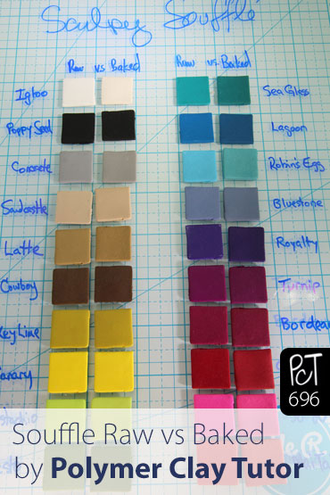 Sculpey Souffle Raw vs Baked Vid-696