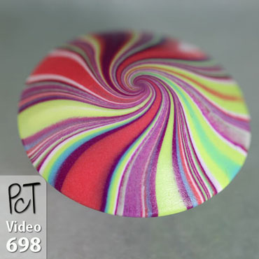 Rolling The Perfect Swirly Lentil Bead Vid-698