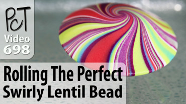 Rolling The Perfect Swirly Lentil Bead Vid-698