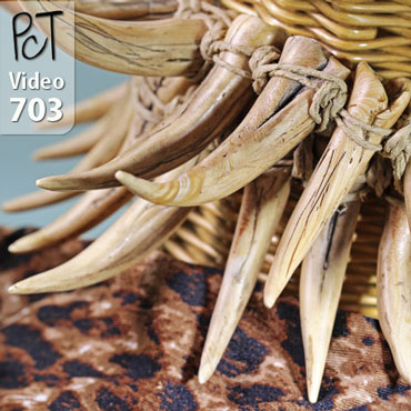 Sabertooth Beads Polymer Clay Vid-703