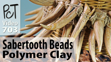 Sabertooth Beads Polymer Clay Vid-703