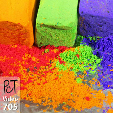Chalk Pastels On Polymer Clay Vid-705