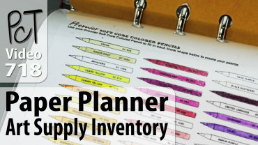 Paper Planner Art Supply Inventory Vid-718
