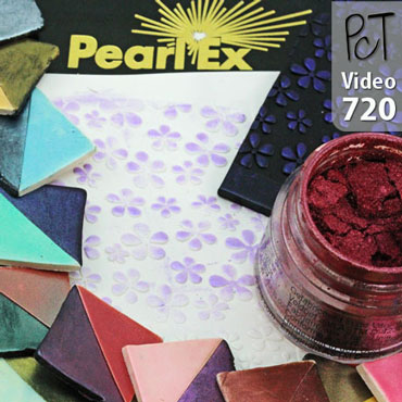 PearlEx Powder On Polymer Clay Vid-720