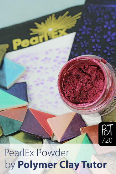 PearlEx Powder On Polymer Clay Vid-720