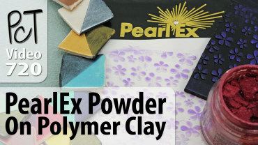 PearlEx Powder On Polymer Clay Vid-720