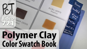 Polymer Clay Color Swatch Book Vid-721