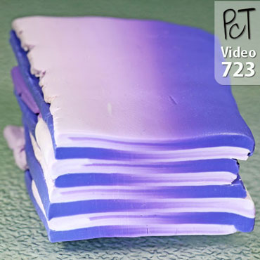 Polymer Clay Zipper Cane Vol-723