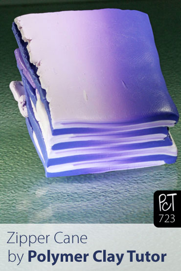 Polymer Clay Zipper Cane Vol-723