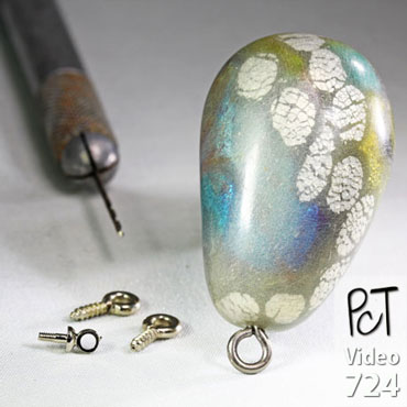 Adding Screw Eyes To Polymer Clay Vid-724