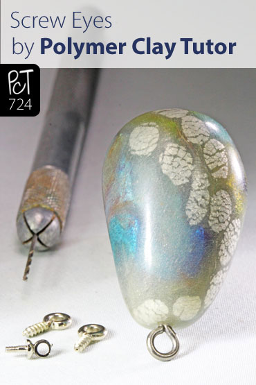 Adding Screw Eyes To Polymer Clay Vid-724