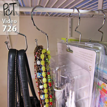 Closet Tote Hooks Studio Organization Vid-726