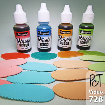 Tinting Polymer Clay WIth Pinata Inks Vid-728