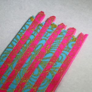Striped Pattern Polymer Clay Sheet Vid-736