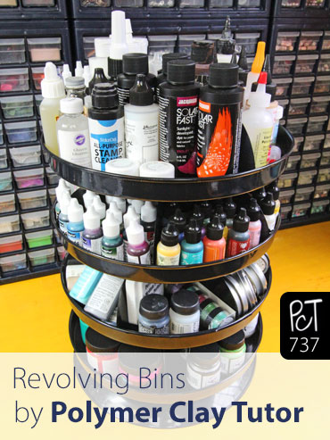 Revolving Bins For Craft Storage Vid-737