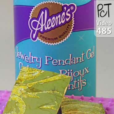 Aleene's Jewelry Pendant Gel on Polymer Clay Vid-485