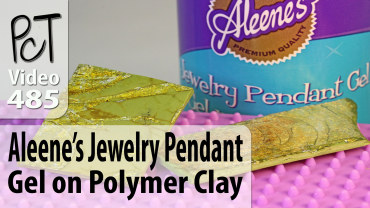 Aleene's Jewelry Pendant Gel on Polymer Clay Vid-485