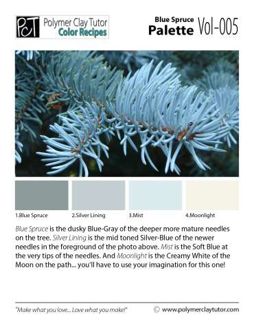 Blue Spruce Palette c-005 Premo