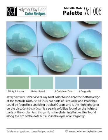 Metallic Dots Palette c-006 Premo