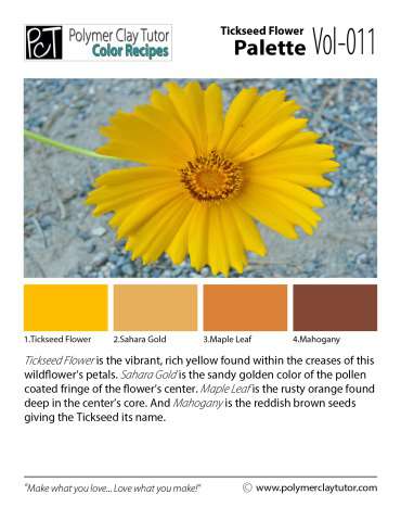Tickseed Flower Palette c-011 Premo