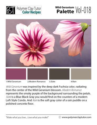 Wild Geranium Palette c-018 Premo