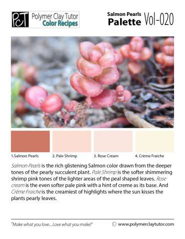 Salmon Pearls Palette c-020 Premo