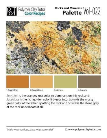 Rocks and Minerals Palette c-022 Premo