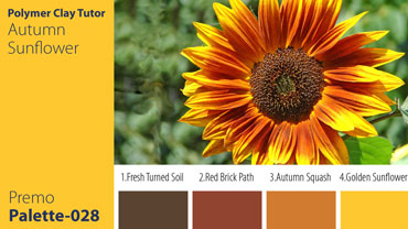 Autumn Sunflower Palette c-028 Premo
