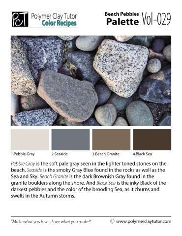 Beach Pebbles Palette c-029 Premo