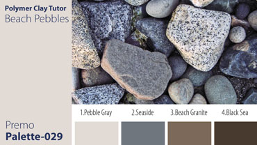 Beach Pebbles Palette c-029 Premo
