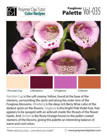 Foxgloves Palette c-035 Premo