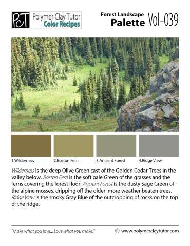 Forest Landscape Palette c-039 Premo