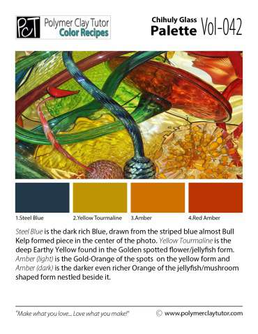 Chihuly Glass Palette c-042 Premo