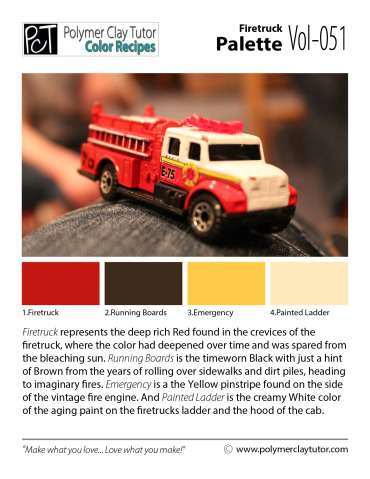 Firetruck Palette c-051 Premo