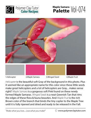 Maple Samara Palette c-074 Premo