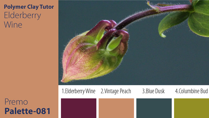 c-081 Columbine Bud Palette Premo Columbine Bud Palette c-081 Premo