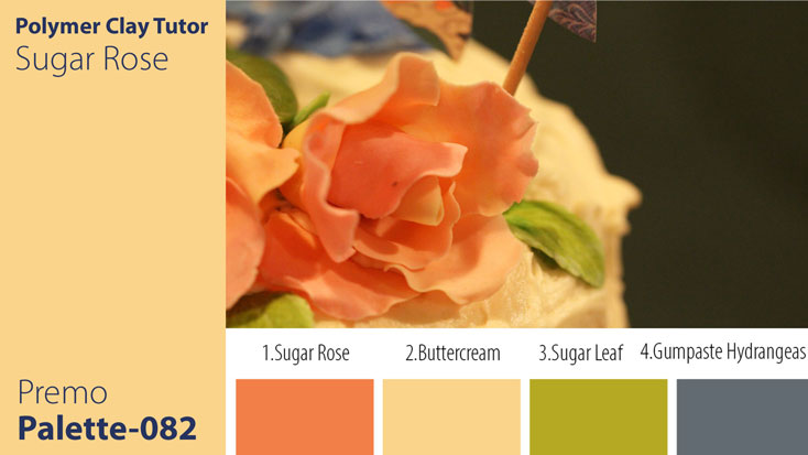 c-082 Sugar Rose Palette Premo Sugar Rose Palette c-082 Premo