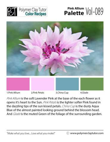 Pink Allium Palette c-089 Premo